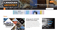 Desktop Screenshot of canadianarchitect.com