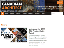 Tablet Screenshot of canadianarchitect.com